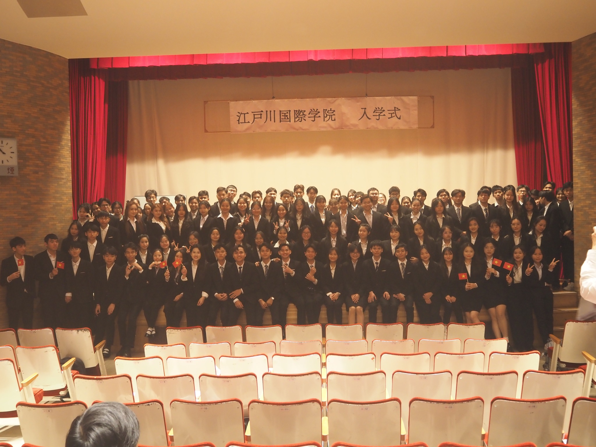 入学式 集合写真